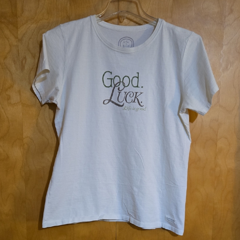 Life Is Good Off White/Cream T-shirt